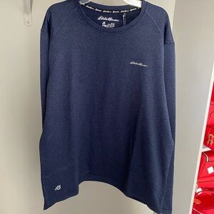 New! Eddie Bauer Men's Navy Shirt